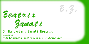 beatrix zanati business card